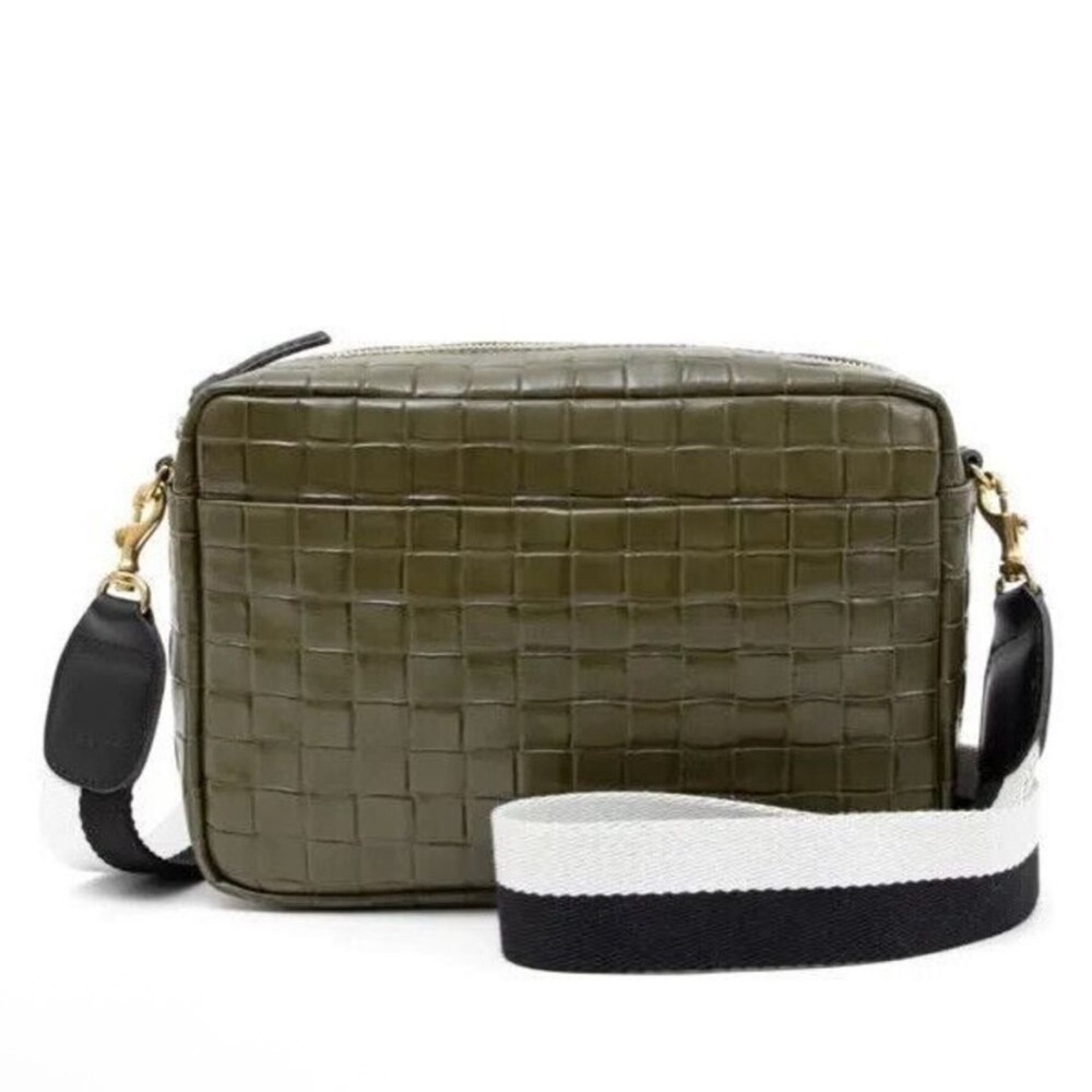 Clare V Marisol Croc Midi Sac Crossbody Leather Bag